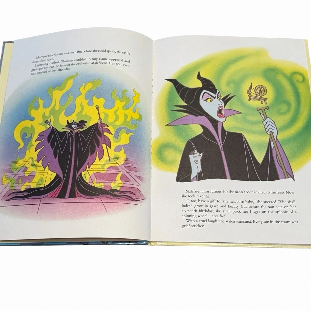 VINTAGE 1986 Golden Book Disney Sleeping Beauty Hardcover (A Big Golden Book)